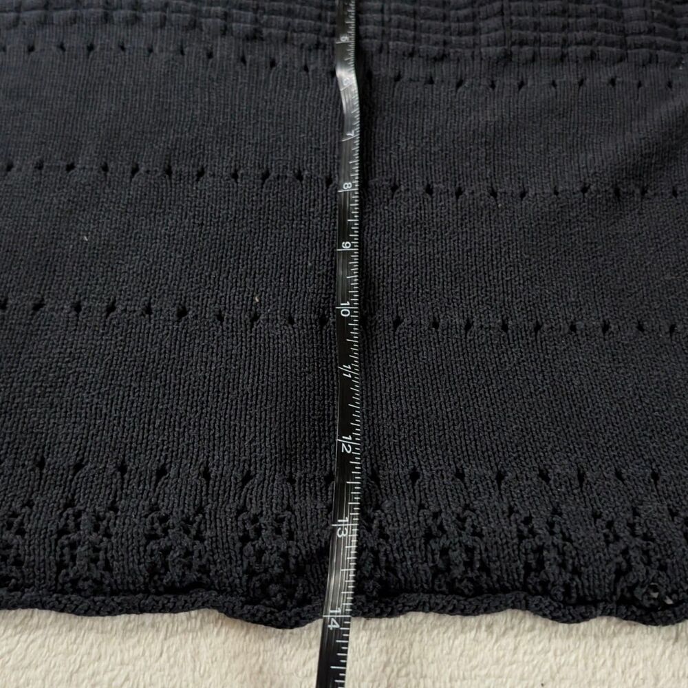 Vintage Silk Knit Camisole Tank Top Women's Medium Black - Picture 9 of 9